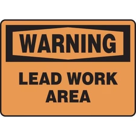 Accuform OSHA WARNING SAFETY SIGN LEAD WORK MCAW310XT MCAW310XT